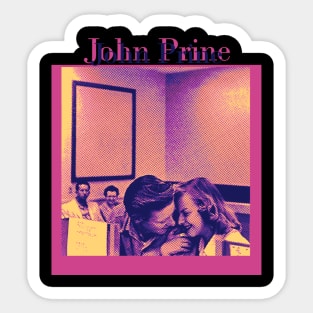 John Prine Duotone - Kiss Her Sticker